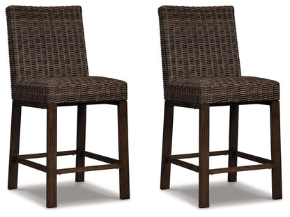 Paradise Trail - Barstool (Set of 2) - Medium Brown Stool Sets by Signature Design by Ashley® - Walls Furniture & Mattress