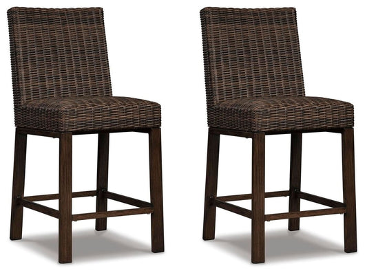 Paradise Trail - Barstool (Set of 2) - Medium Brown Stool Sets by Signature Design by Ashley® - Walls Furniture & Mattress