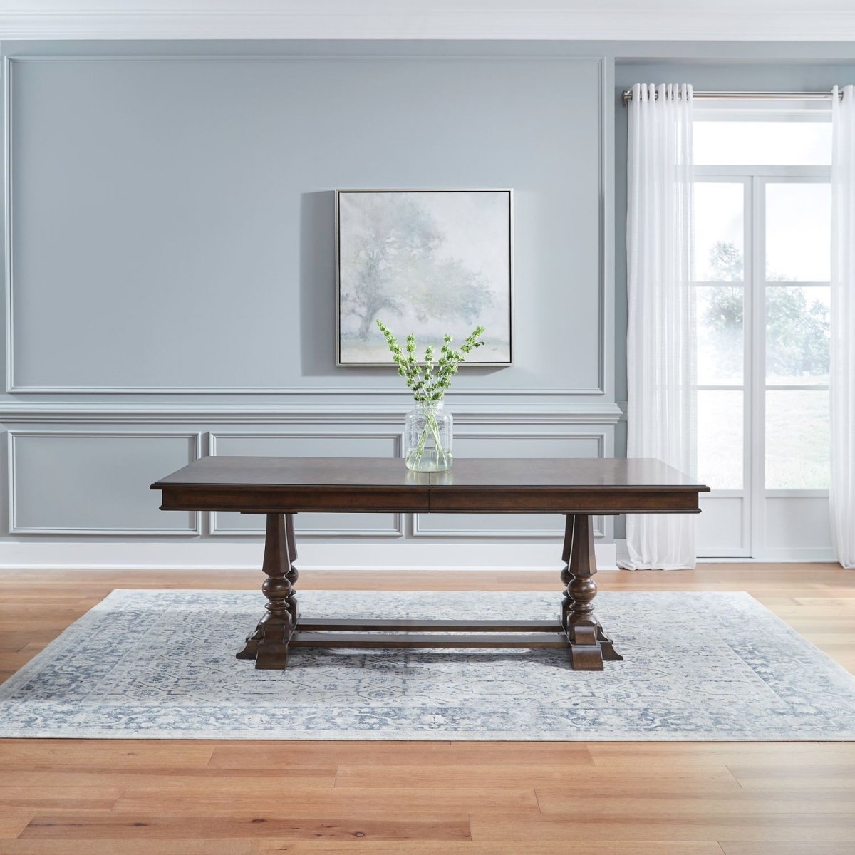 Arden Road - Trestle Table - Satin Cherry Dining Tables by Liberty Furniture - Walls Furniture & Mattress