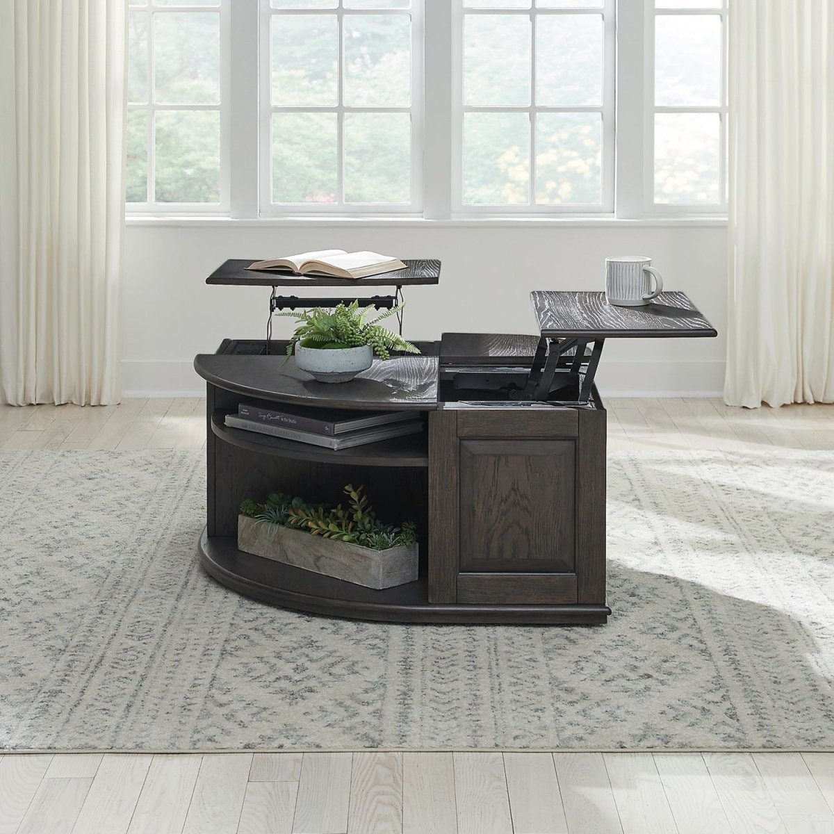 Wallace - Cocktail Table - Brown Cocktail Tables by Liberty Furniture - Walls Furniture & Mattress