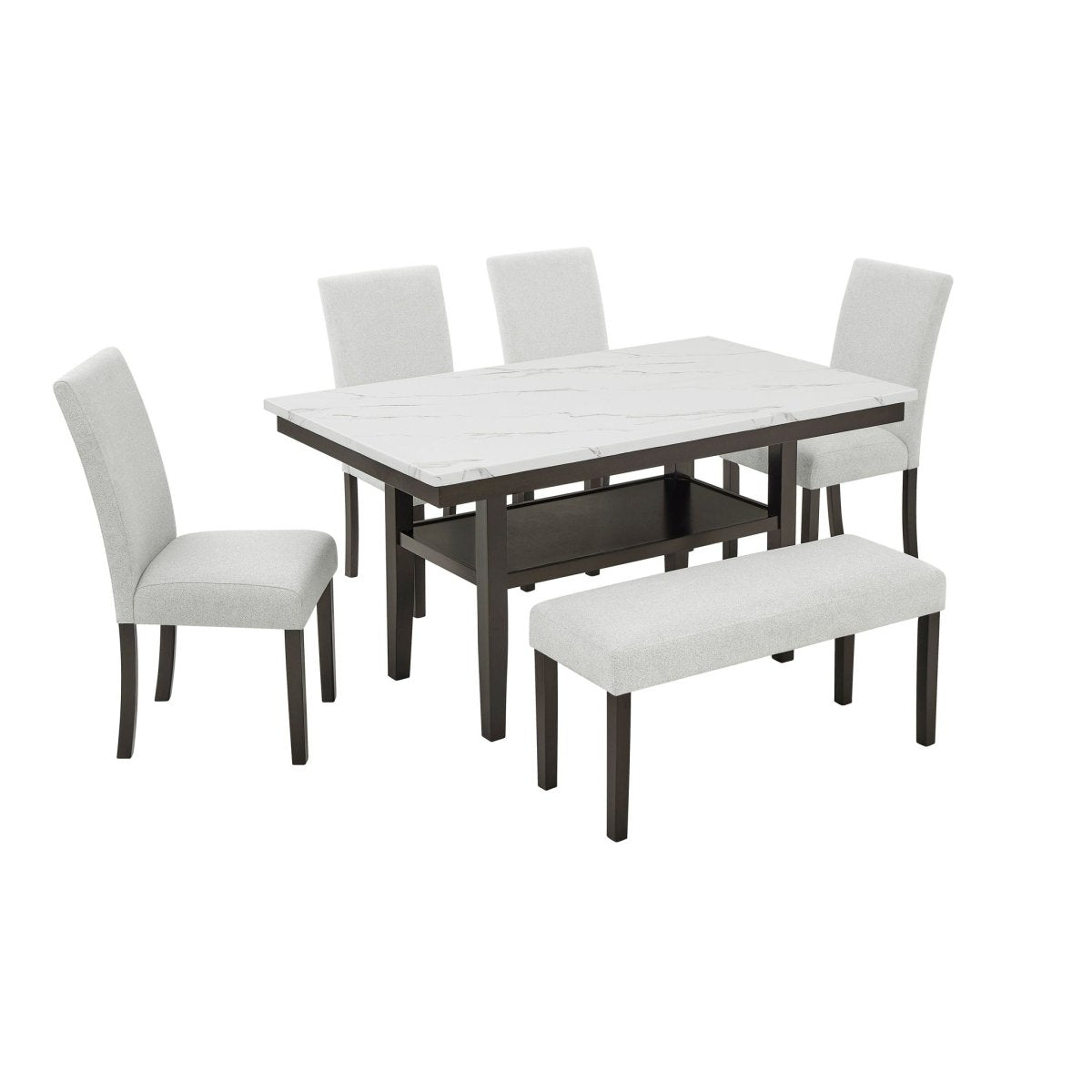 Carissa - Rectangle Dining Set 5 Piece Dining Room Sets by New Classic - Walls Furniture & Mattress