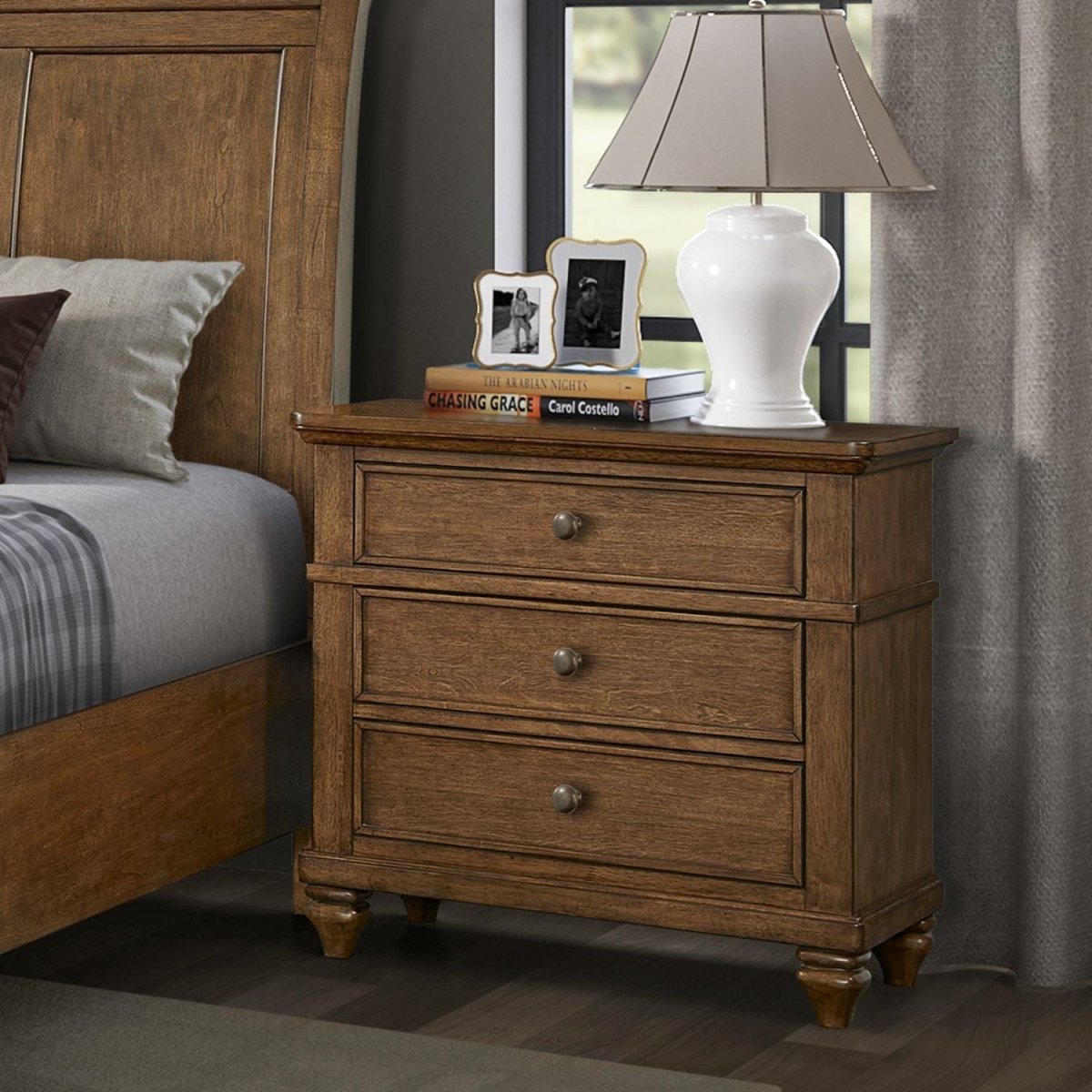 Twin Lakes - Nightstand With Charging Station Nightstands w/ Charging Stations by Liberty Furniture - Walls Furniture & Mattress
