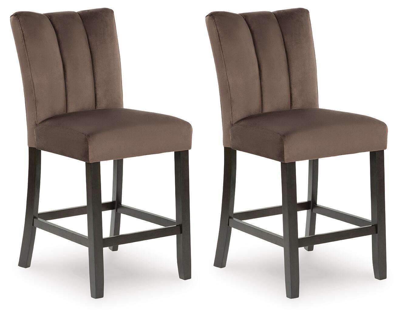 Jeshina - Upholstered Barstool (Set of 2) - Mocha Stool Sets by Signature Design by Ashley® - Walls Furniture & Mattress
