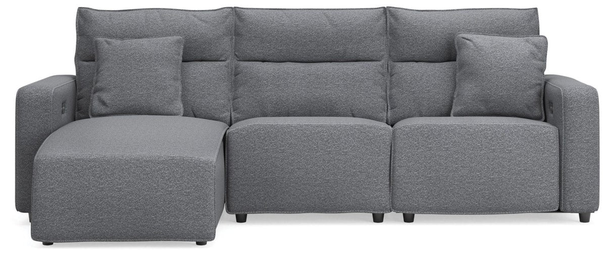 Modmax II - Reclining Sectional - Salt And Pepper Reclining Sectionals by Signature Design by Ashley® - Walls Furniture & Mattress