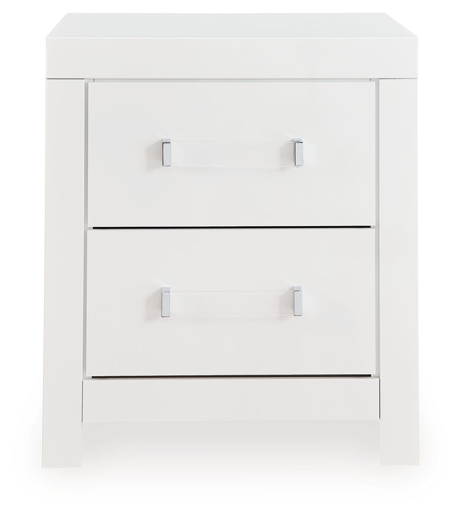 Maeling - Two Drawer Night Stand Accent Nightstands by Signature Design by Ashley® - Walls Furniture & Mattress