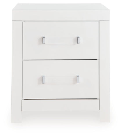 Maeling - Two Drawer Night Stand Accent Nightstands by Signature Design by Ashley® - Walls Furniture & Mattress