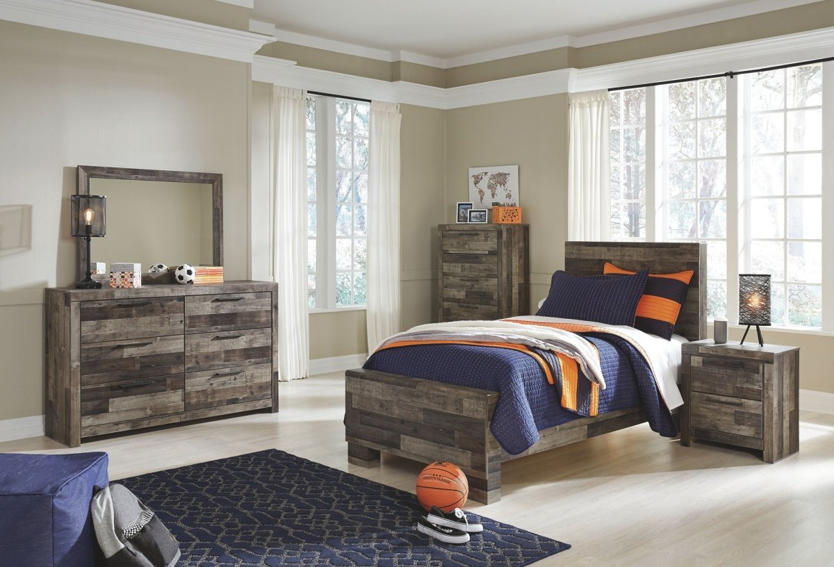 Derekson - Youth Panel Bedroom Set 6 Piece Bedroom Sets by Benchcraft® - Walls Furniture & Mattress