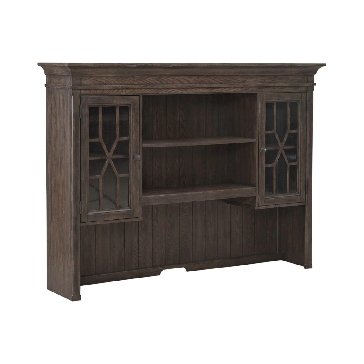 Paradise Valley - Executive Credenza Hutch - Saddle Brown Hutches by Liberty Furniture - Walls Furniture & Mattress