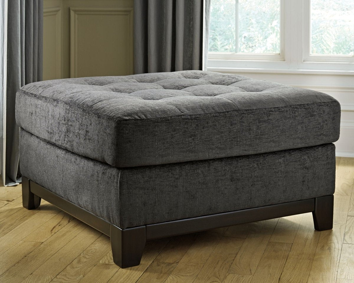 Reidshire - Oversized Accent Ottoman - Steel Upholstered Ottomans by Ashley® - Walls Furniture & Mattress