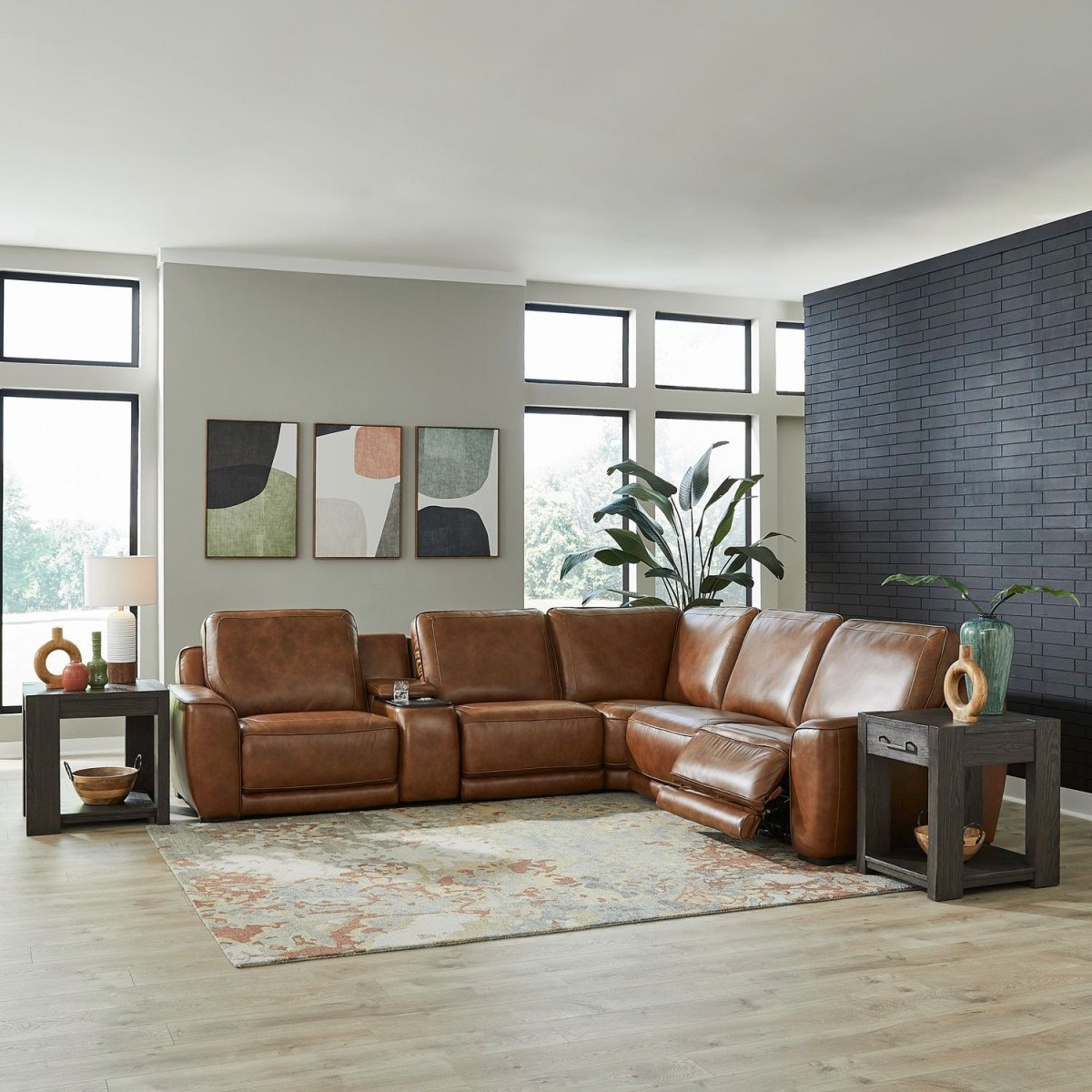 Blake - Living Room Sectional Reclining Sectionals by Liberty Furniture - Walls Furniture & Mattress