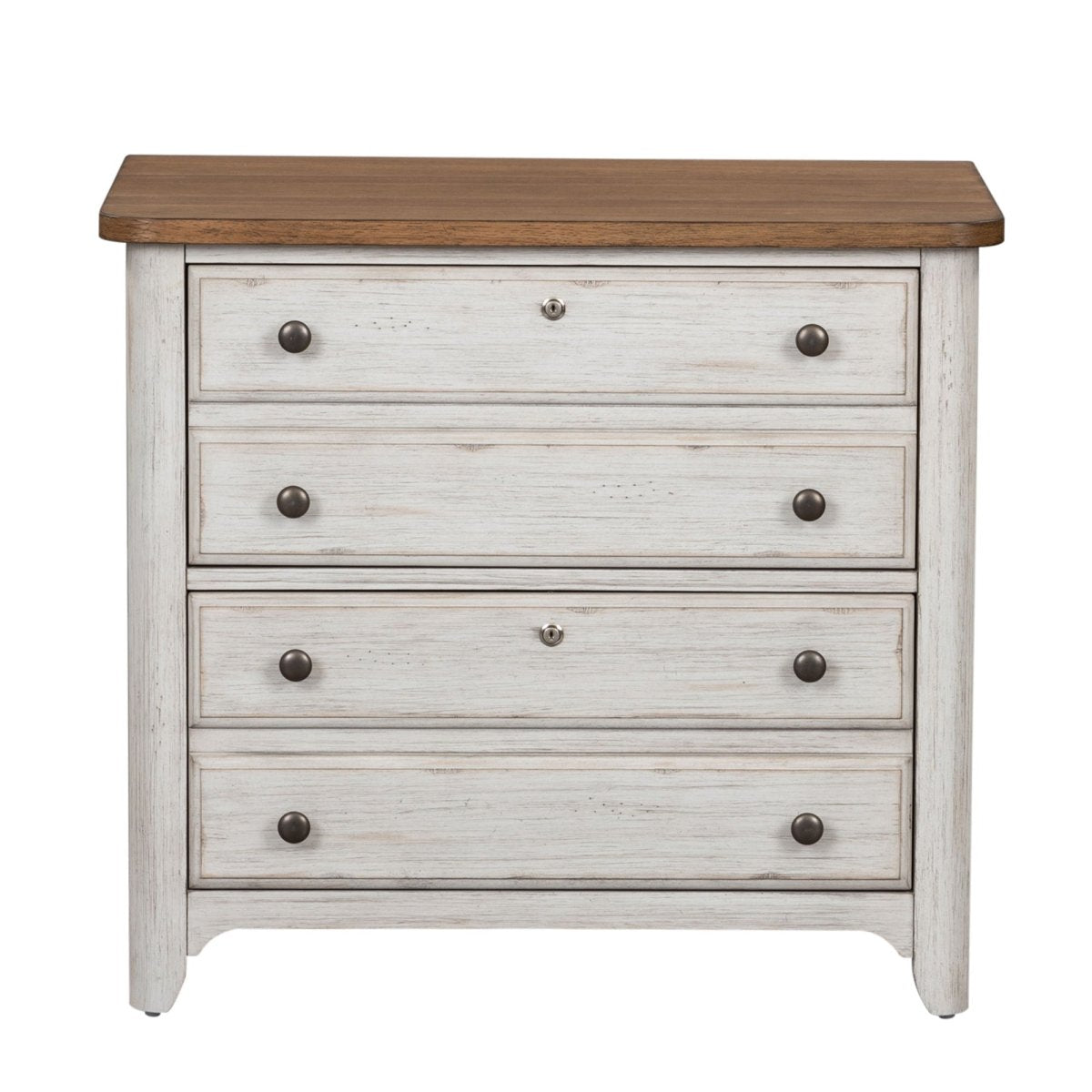 Farmhouse Reimagined - Lateral File - White Filing Cabinets by Liberty Furniture - Walls Furniture & Mattress