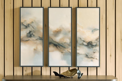 Larrondale - Wall Art Set (Set of 3) - Black / Gray / Brown Canvas Art Sets by Signature Design by Ashley® - Walls Furniture & Mattress