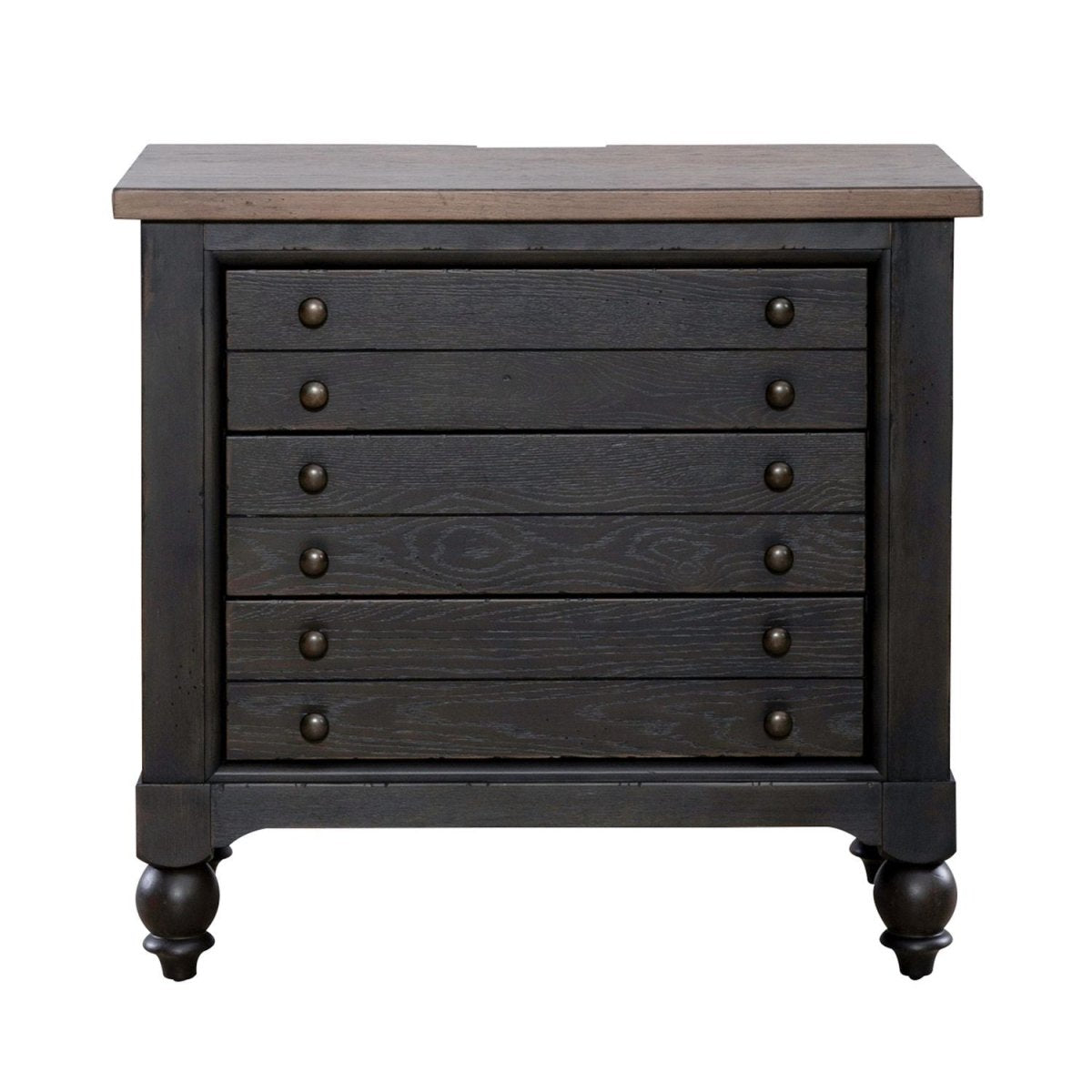 Americana Farmhouse - Bedside Chest With Charging Station Bedside Chests by Liberty Furniture - Walls Furniture & Mattress