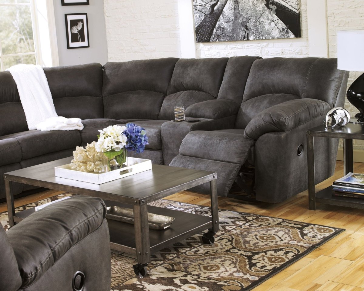Tambo - Reclining Sectional Reclining Sectionals by Signature Design by Ashley® - Walls Furniture & Mattress