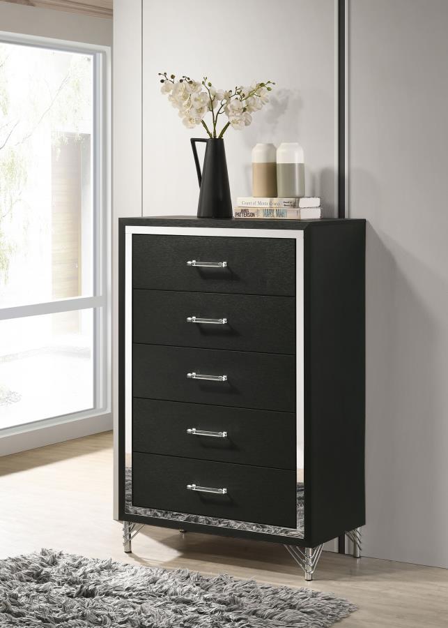 Lucia - 5 - Drawer Bedroom Chest Accent Chests by Coaster Fine Furniture - Walls Furniture & Mattress