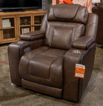 Mestrino - Power Recliner With Adjustable Headrest - Hickory Reclining Chairs by Signature Design by Ashley® - Walls Furniture & Mattress
