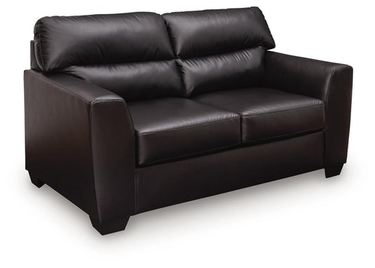 Glennbre - Loveseat - Midnight Stationary Loveseats by Signature Design by Ashley® - Walls Furniture & Mattress