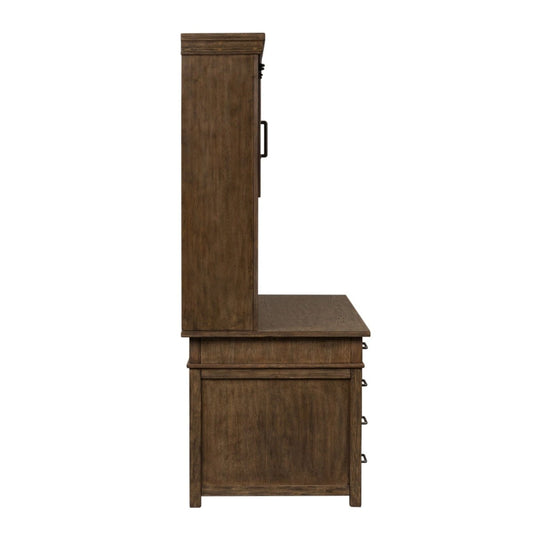 Sonoma Road - Credenza & Hutch - Light Brown Credenzas & Hutches by Liberty Furniture - Walls Furniture & Mattress