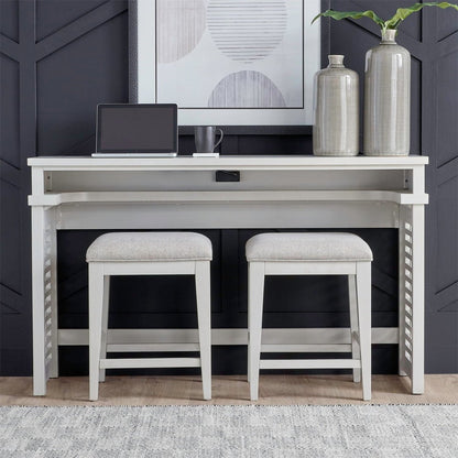 Berkley Square - 3 Piece Console Set - Linen & Khaki 3 Piece Living Room Sets by Liberty Furniture - Walls Furniture & Mattress