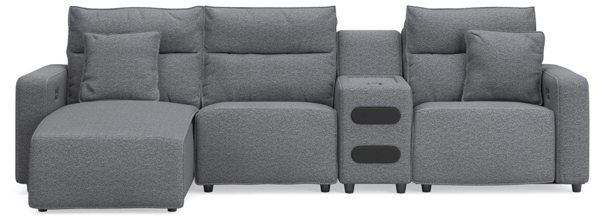 Modmax II - Reclining Sectional - Salt And Pepper Reclining Sectionals by Signature Design by Ashley® - Walls Furniture & Mattress