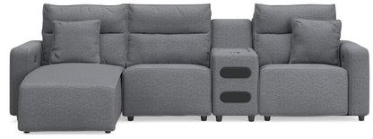 Modmax II - Reclining Sectional - Salt And Pepper Reclining Sectionals by Signature Design by Ashley® - Walls Furniture & Mattress