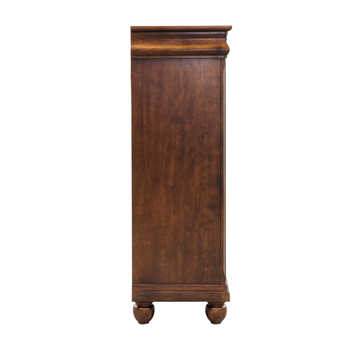 Rustic Traditions - 5 Drawer Chest - Dark Brown Accent Chests by Liberty Furniture - Walls Furniture & Mattress