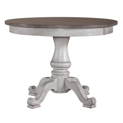Ocean Isle - Pedestal Table - Antique White Dining Tables by Liberty Furniture - Walls Furniture & Mattress