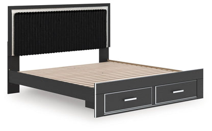 Zuraleus - Upholstered Panel Platform Storage Bed Storage Beds by Signature Design by Ashley® - Walls Furniture & Mattress