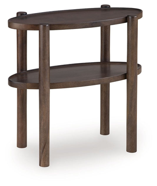 Wiattbury - Accent Table - Gray Brown Accent Tables by Signature Design by Ashley® - Walls Furniture & Mattress