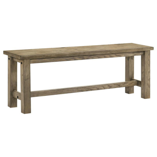 Cardova - 51" Solid Wood Dining Bench - Vineyard Oak Dining Benches by Coaster Fine Furniture - Walls Furniture & Mattress