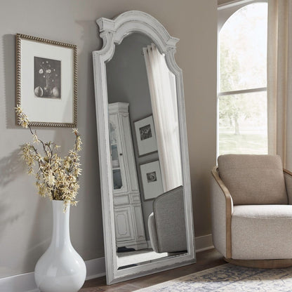 Magnolia Manor - Floor Mirror - White Floor Mirrors by Liberty Furniture - Walls Furniture & Mattress