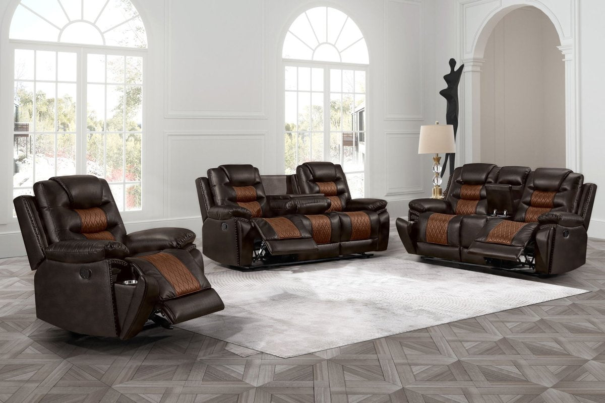 Nikko - Reclining Sofa Set Reclining Sofas & Loveseats by New Classic - Walls Furniture & Mattress