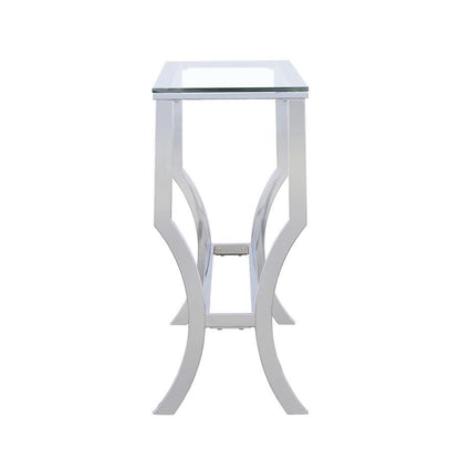 Saide - Rectangular Glass Top Table End Tables by CoasterEssence - Walls Furniture & Mattress