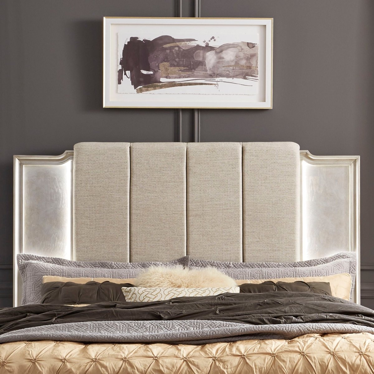 Montage - Upholstered Panel Headboard Panel Headboards by Liberty Furniture - Walls Furniture & Mattress