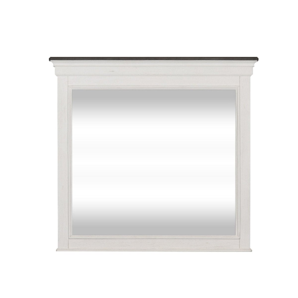 Allyson Park - Crown Mirror - White Bedroom Mirrors by Liberty Furniture - Walls Furniture & Mattress