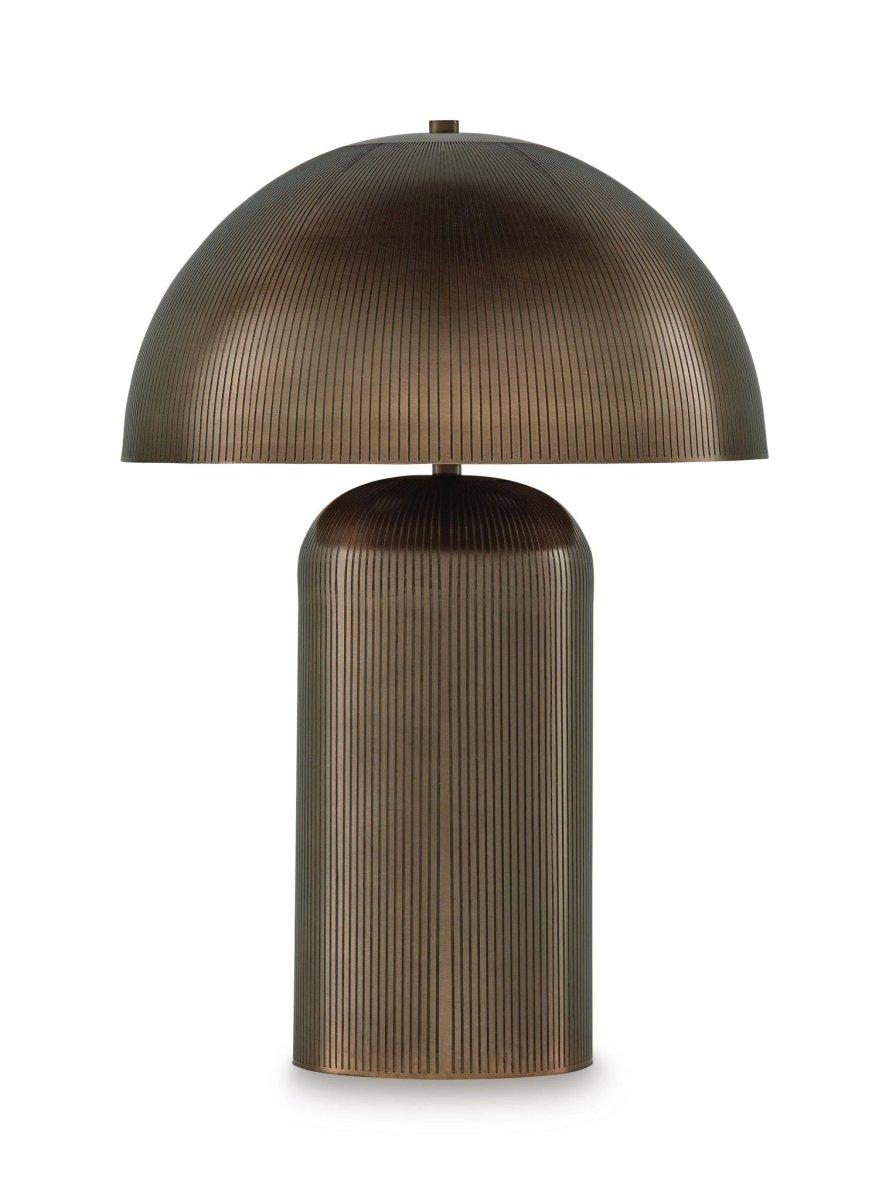 Dorriham - Metal Table Lamp - Light Bronze Finish Table Lamps by Signature Design by Ashley® - Walls Furniture & Mattress