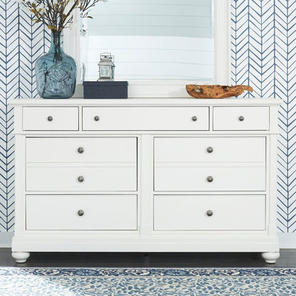 Harbor View - 7 Drawer Dresser - White Dressers by Liberty Furniture - Walls Furniture & Mattress