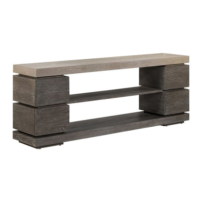 Piedmont - 84'' TV Console - Charcoal / Ash TV Stands by Liberty Furniture - Walls Furniture & Mattress