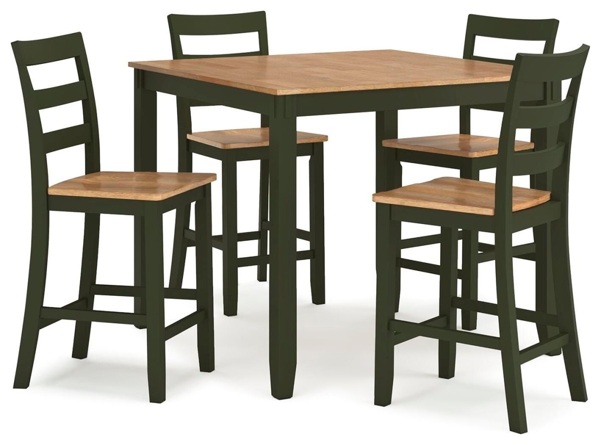 Gesthaven - Dining Room Counter Table Set 5 Piece Dining Room Sets by Signature Design by Ashley® - Walls Furniture & Mattress