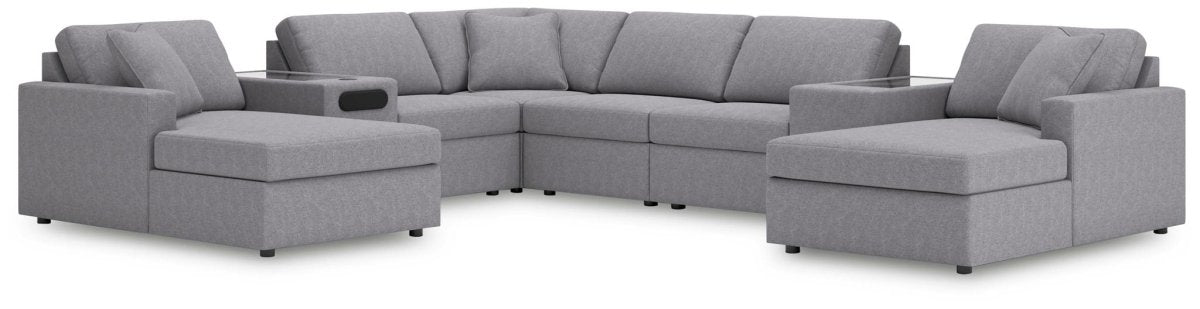 Modmax - Sectional - Granite Stationary Sectionals by Signature Design by Ashley® - Walls Furniture & Mattress