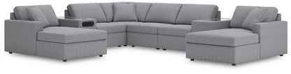 Modmax - Sectional - Granite Stationary Sectionals by Signature Design by Ashley® - Walls Furniture & Mattress