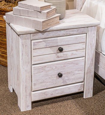 Makidern - Two Drawer Night Stand Nightstands w/ Charging Stations by Signature Design by Ashley® - Walls Furniture & Mattress