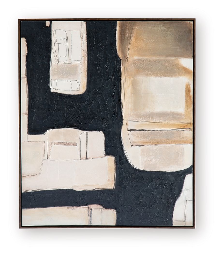 Feyville - Wall Art - Black / Brown / Cream Canvas Art by Signature Design by Ashley® - Walls Furniture & Mattress