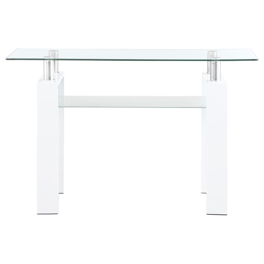 Dyer - 1 - Shelf Rectangular Glass Top Table End Tables by CoasterEveryday - Walls Furniture & Mattress