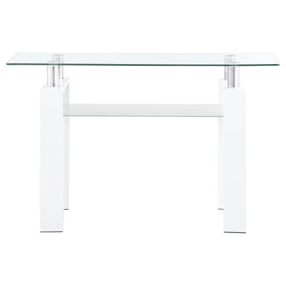 Dyer - 1 - Shelf Rectangular Glass Top Table End Tables by CoasterEveryday - Walls Furniture & Mattress