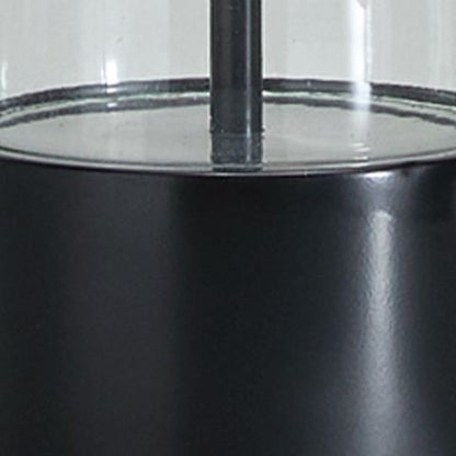 Kerrbrook - Clear / Black - Glass Table Lamp Table Lamps by Signature Design by Ashley® - Walls Furniture & Mattress