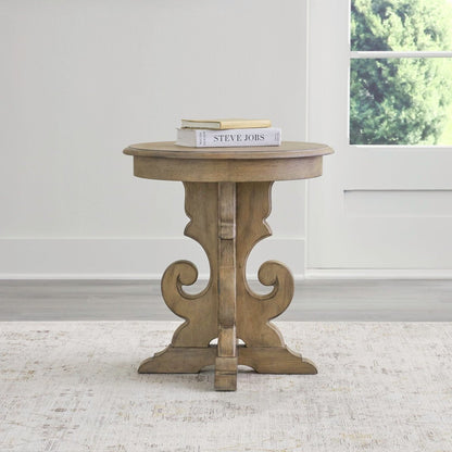 Magnolia Manor - Round End Table End Tables by Liberty Furniture - Walls Furniture & Mattress