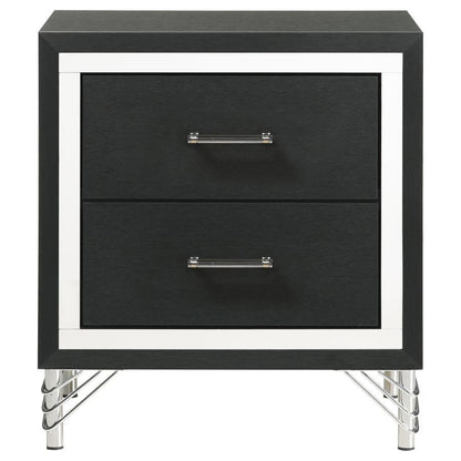 Lucia - 2 - Drawer Nightstand - White Accent Nightstands by Coaster Fine Furniture - Walls Furniture & Mattress