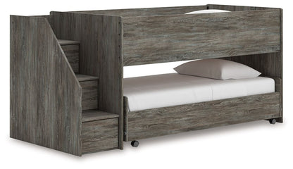 Frandern - Gray - Twin Over Twin Loft Bed Loft Beds by Signature Design by Ashley® - Walls Furniture & Mattress
