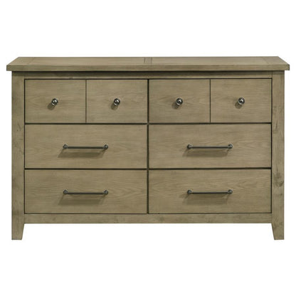 Hazlewood - 6 - Drawer Bedroom Dresser Cabinet - Vineyard Oak Dressers by Coaster Fine Furniture - Walls Furniture & Mattress